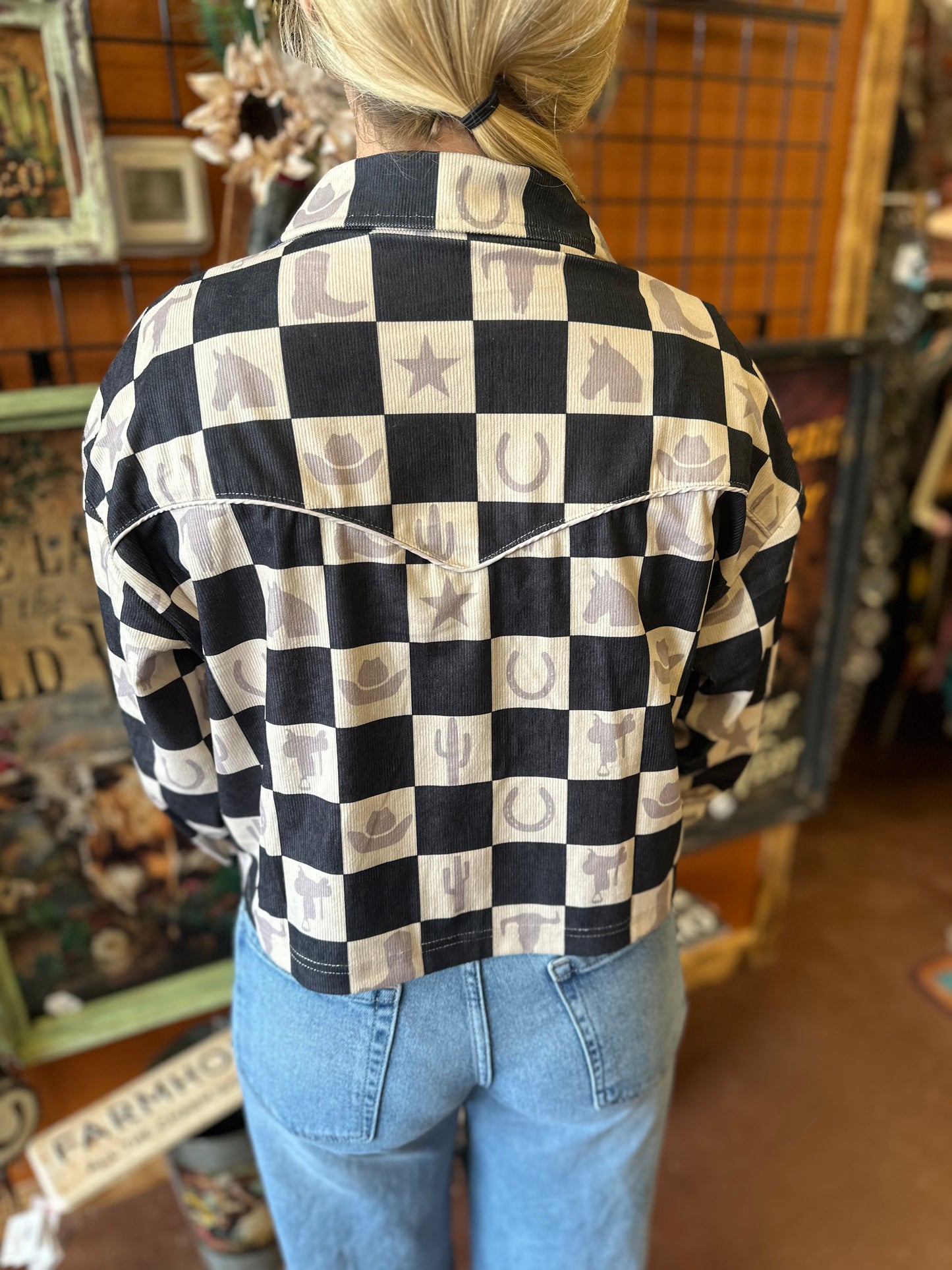 Cropped Checkmate Jacket