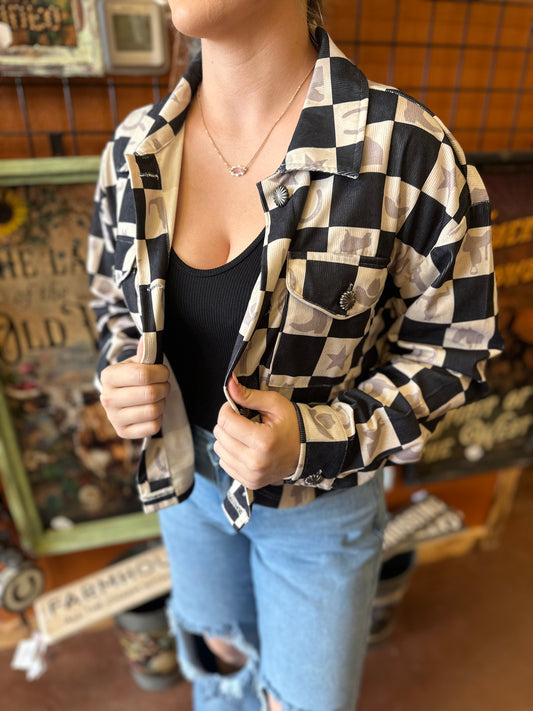 Cropped Checkmate Jacket