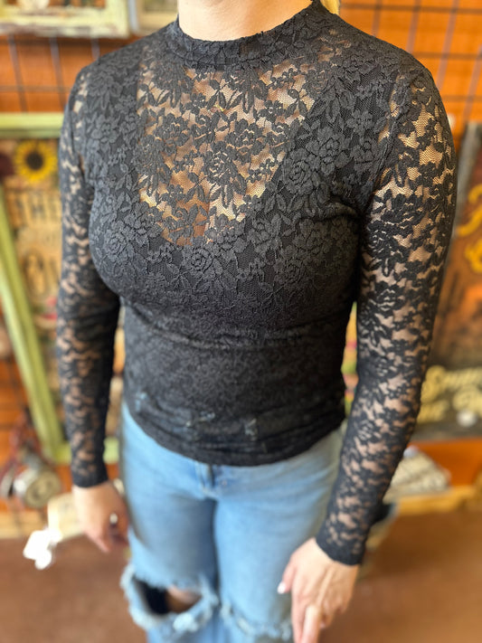 Lace Mesh Top