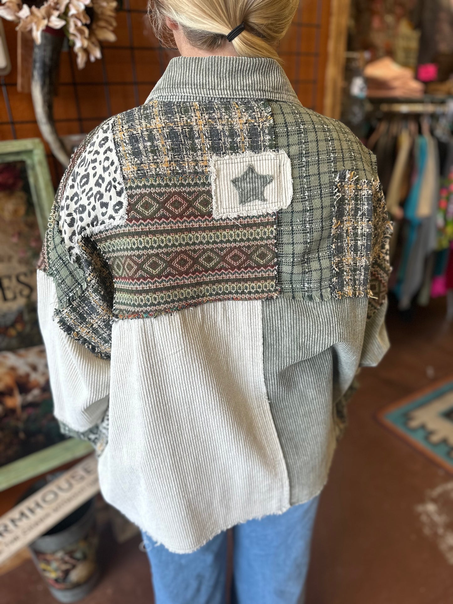 Oli & Hali Corduroy Patchwork Jacket