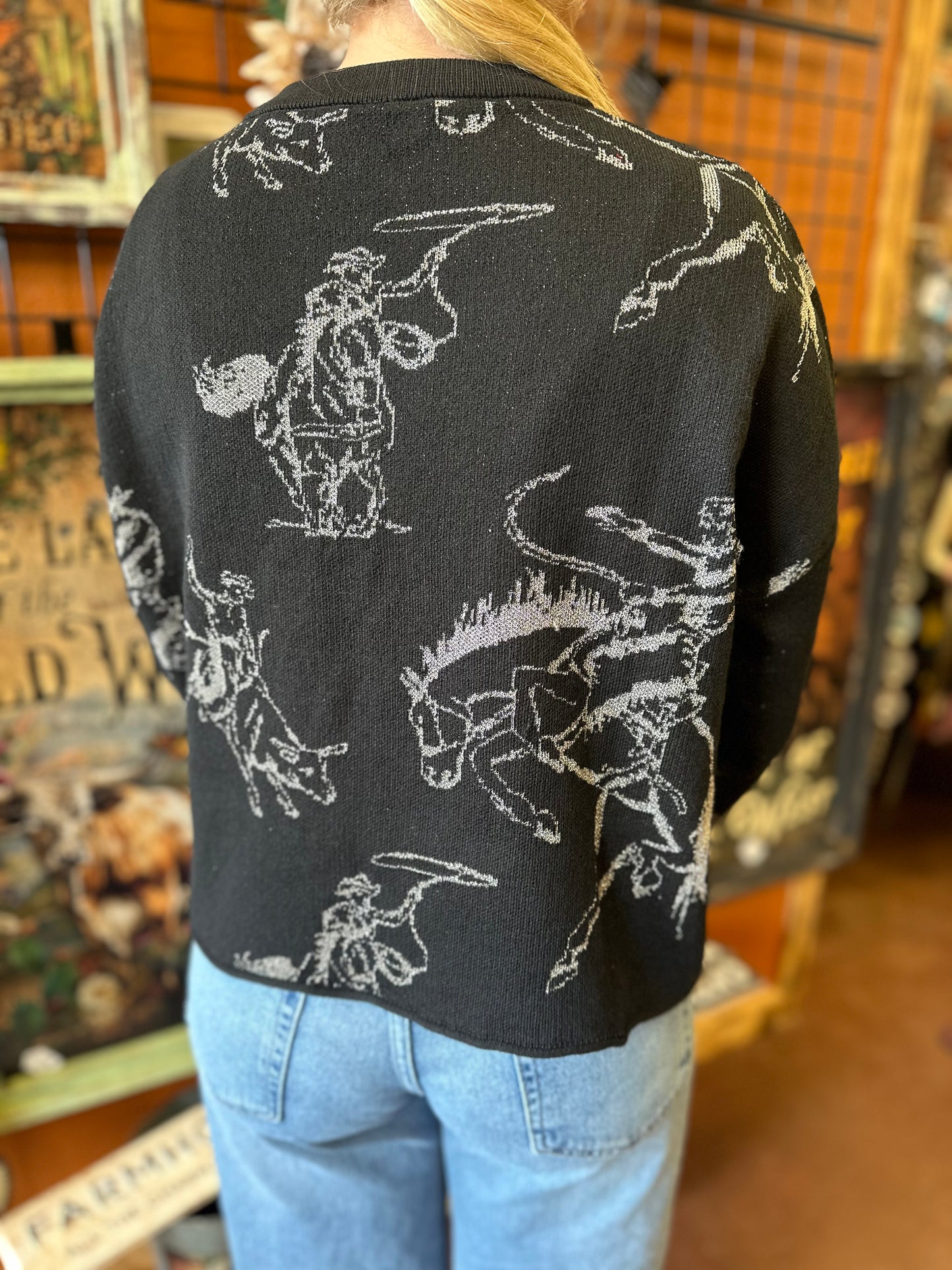 Silver Rodeo Sweater