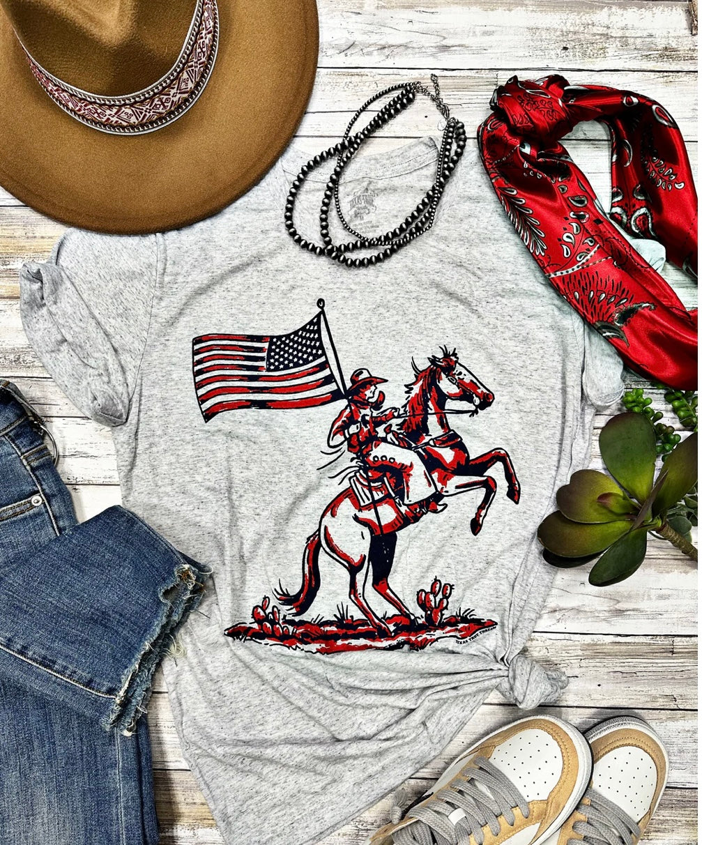 Patriotic Cowboy Tee