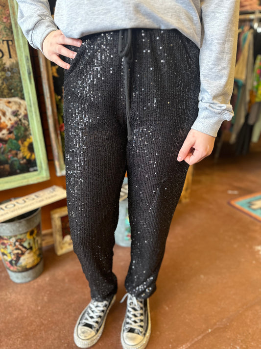 Rowdy Cowboy Sequin Jogger