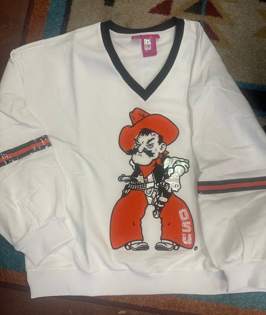 Licensed OSU Pistol Pete Jersey Sweatshirt