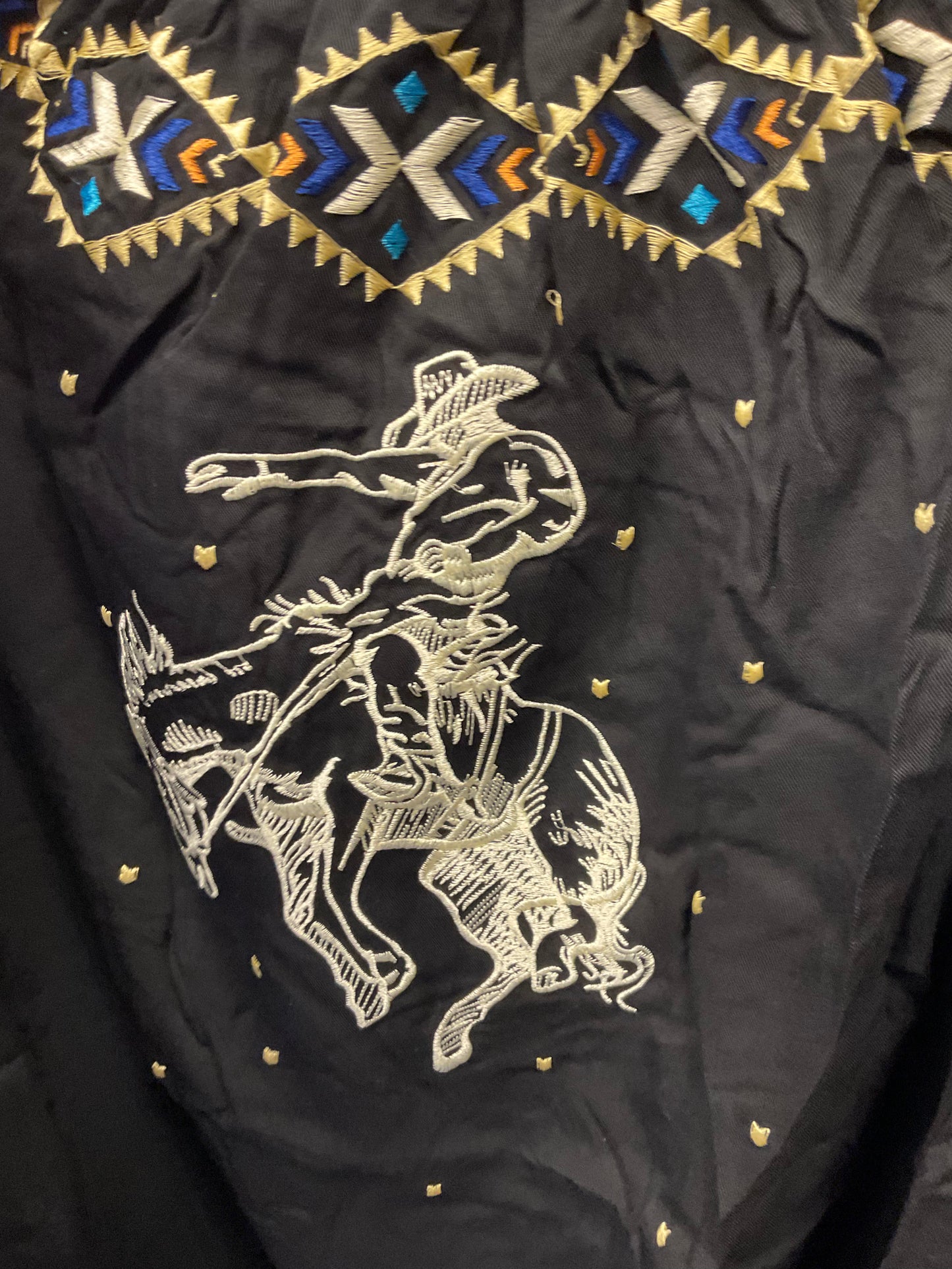 Aztec Embroidered Bronc Top